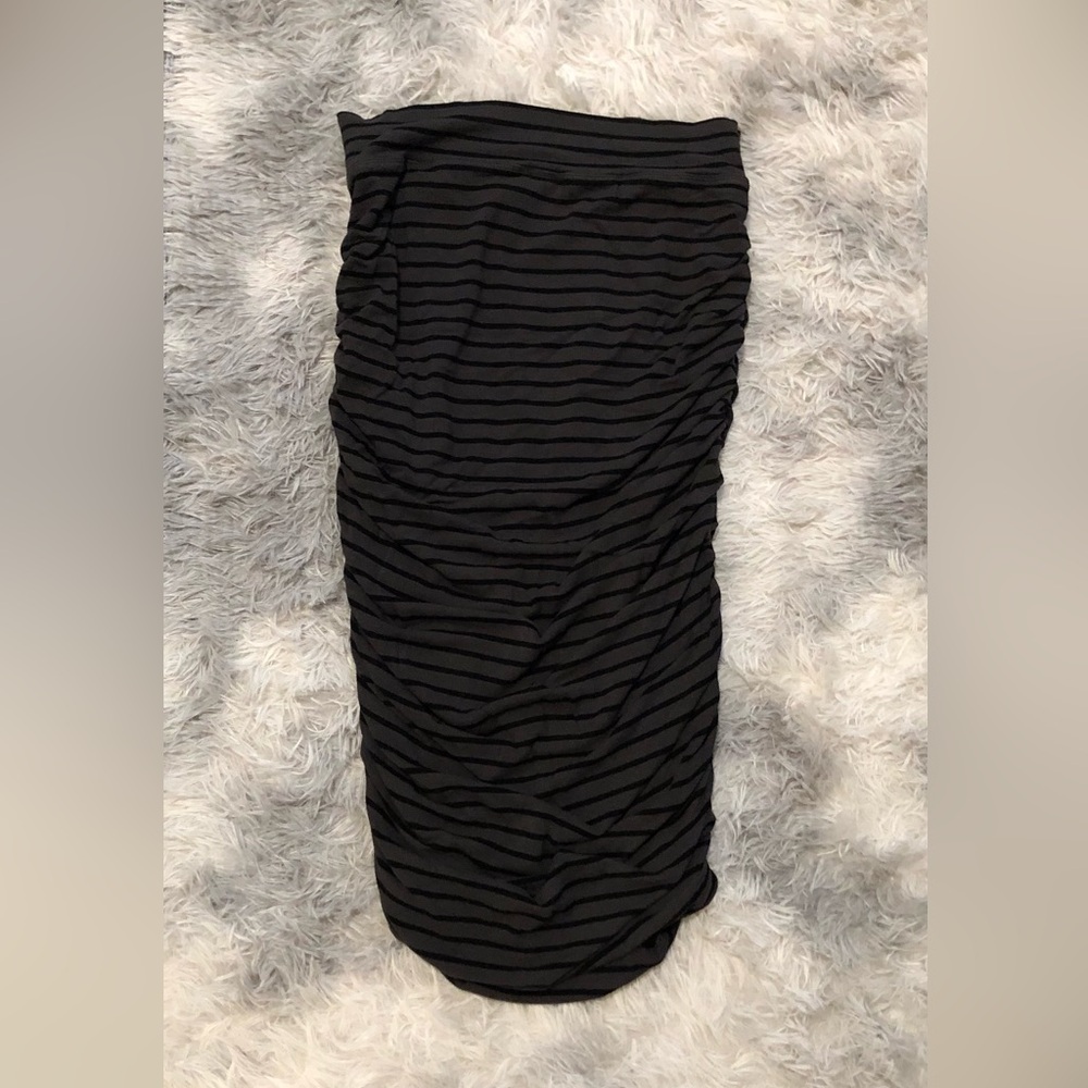 Moda International Black Textured Skirt